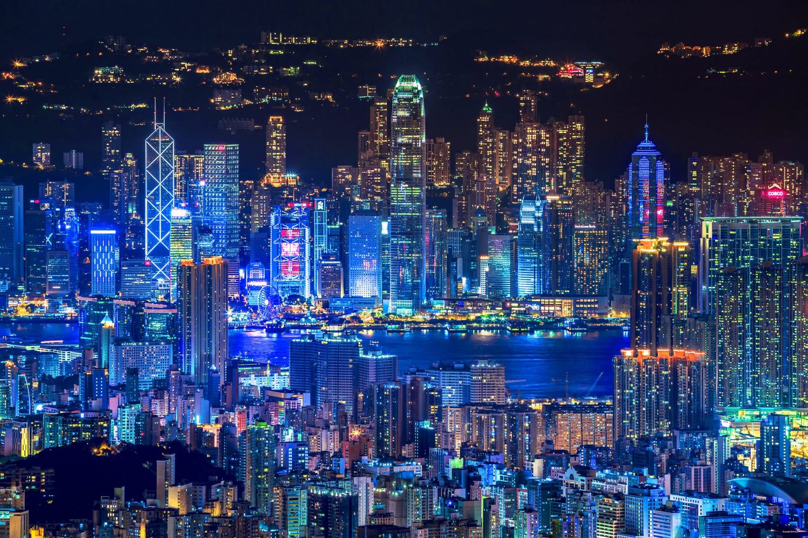 Hong Kong at night